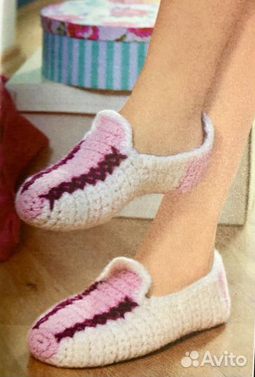 Книга о вязания тапочек
