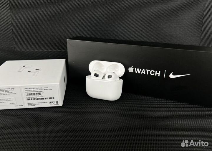 Подарочный набор AirPods 3 + Apple Watch 8