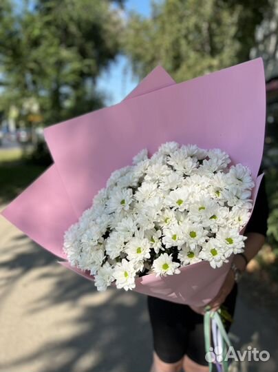 Хризантема, букет из хризантем, доставка цветов