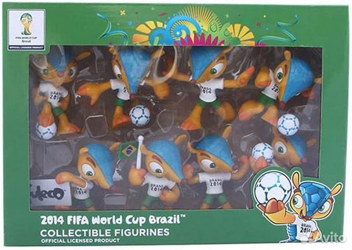 Фулеко и забивака 16 талисманов и подушка Fuleco