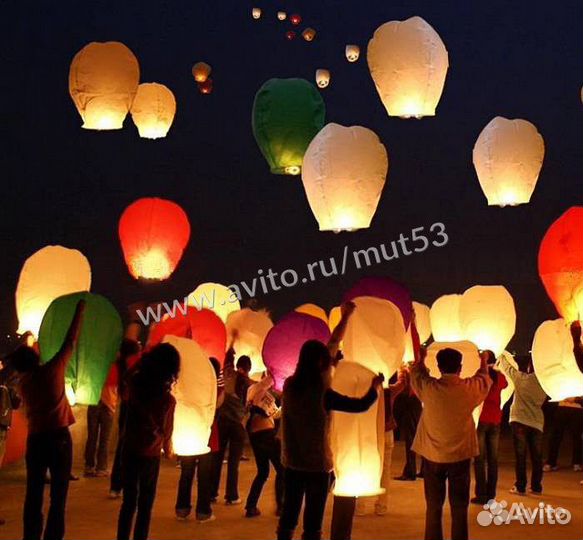 Небесные фонарики, воздушные