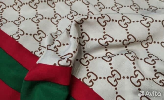 Теплый шерстяной платок gucci 100см италия