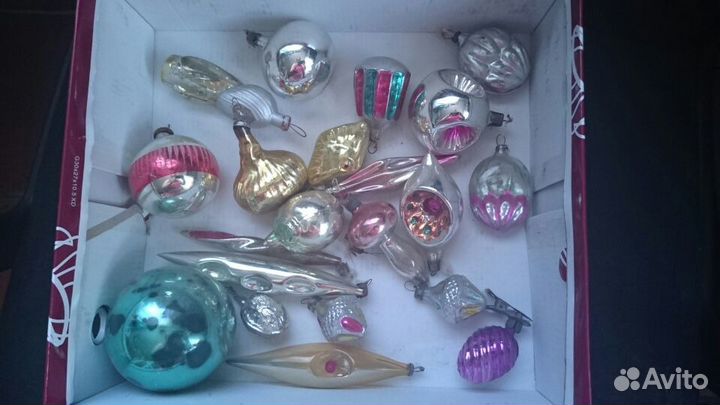 Игрушки елочные старинные редкие