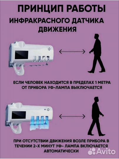 Дозатор для зубной пасты / держатель зубных щеток