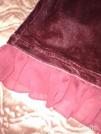 Бархатное платье с сумочкой