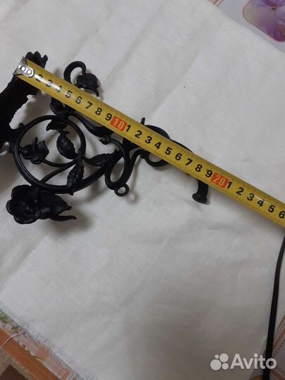 Старинный держатель, кронштейн для лампы