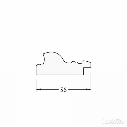 Зеркало настенное Octagon evoform в багетной раме