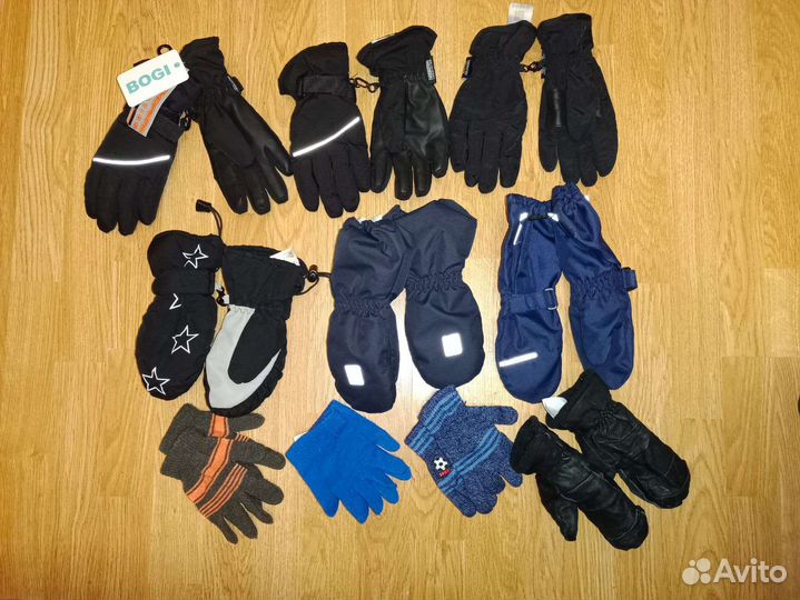 10шт - Краги Перчатки финские Lassie, Reima, Bogi