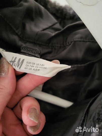 H&M Пушистая Куртка - кофта 128 (можно от 122)