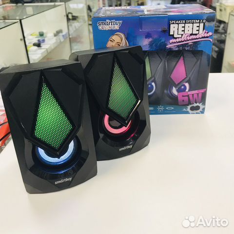 Колонки для компьютера rebel 6 Вт подсветка