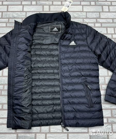 Куртка демисезонная синяя adidas