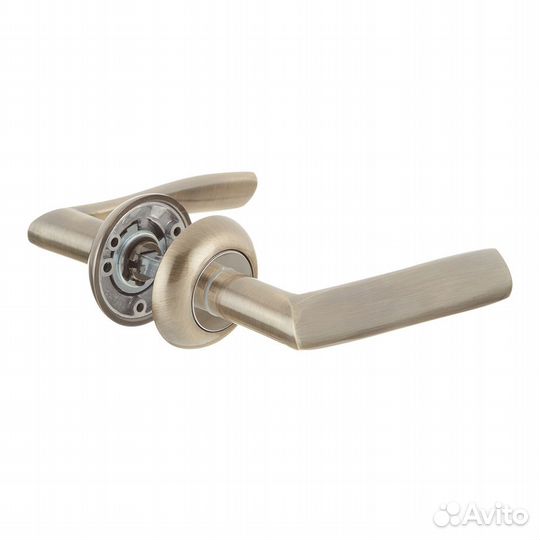 Ручка дверная 669865 круглая розетка (античная бро