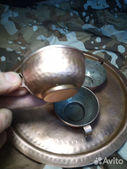 Медный чайный сервиз