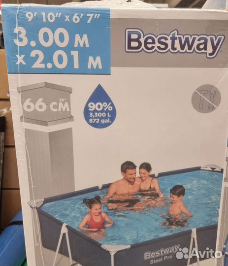 Каркасный бассейн Bestway 3м2.01м