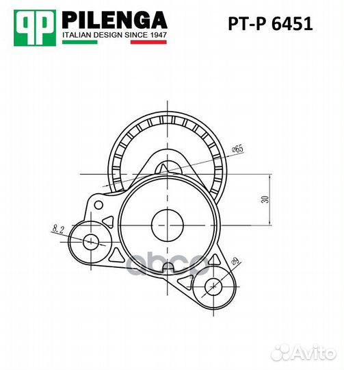 Натяжитель ремня PTP6451 pilenga