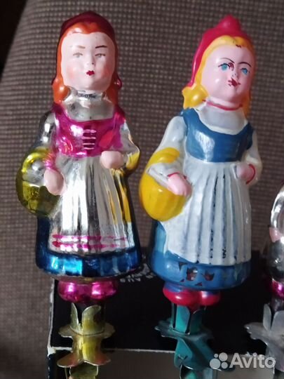 Елочные игрушки СССР на прищепке