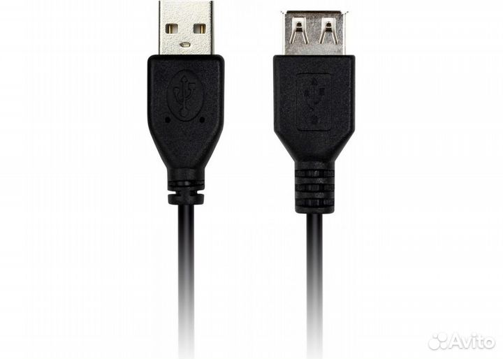 Кабель удлинитель USB (F шт) - USB (M гн) 1,8 метр