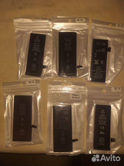 Аккумуляторы для iPhone 5,5s,SE,6,6s,7,8,X