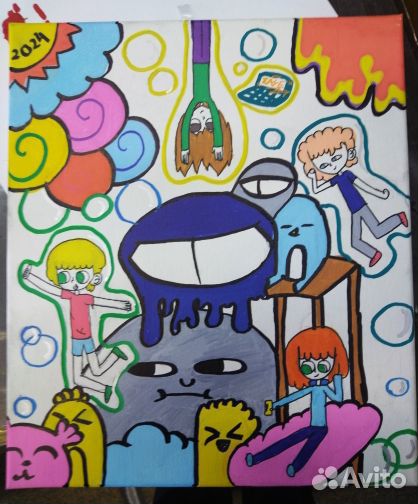 День рождения в стиле граффити