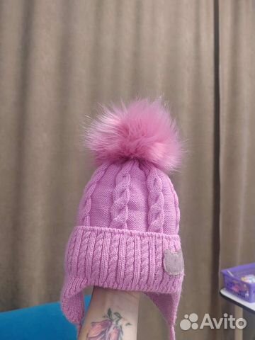Шапка на девочку до года