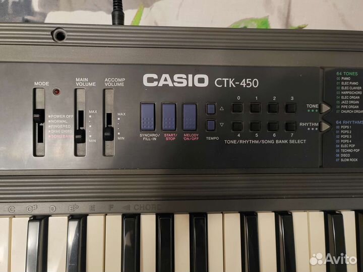 Синтезатор casio ctk 450