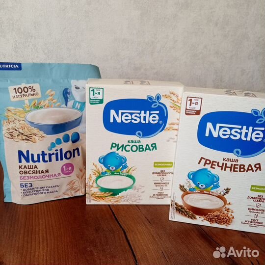 Детские каши безмолочные