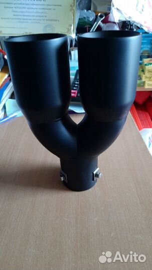 Насадка на глушитель (нержавейка) черная