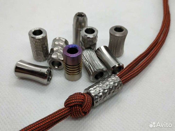 Бусины на темляк титановые