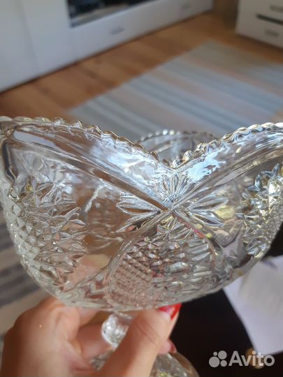 Хрустальная конфетница СССР