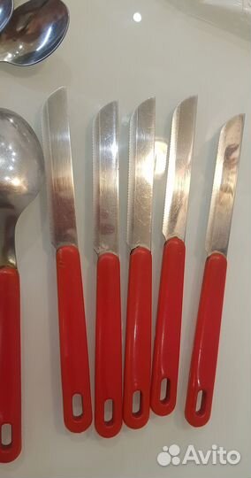 Ложки столовые, чайные, ножи, винтаж 90-е, Польша