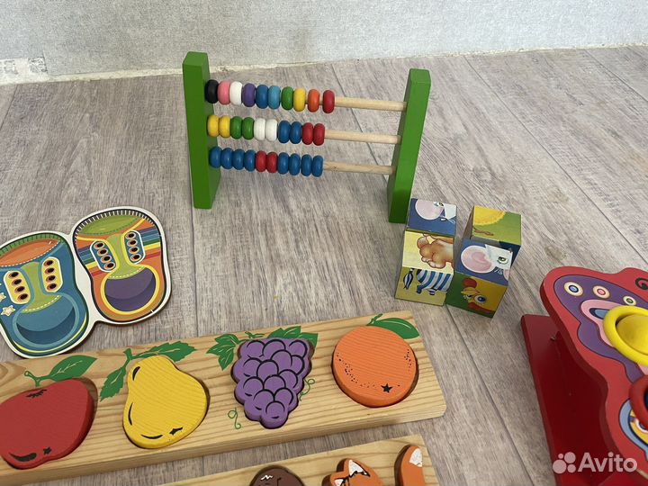 Развивающие деревянные игрушки