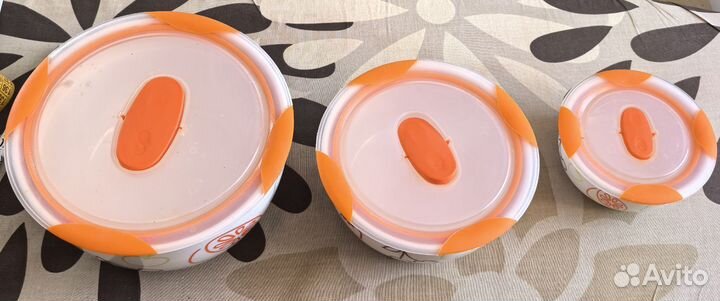 Салатники набор керамика с крышками