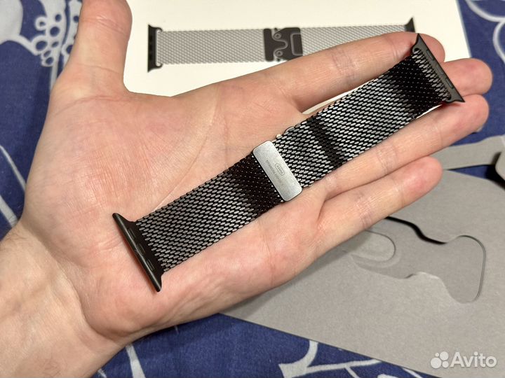 Ремешок Black Titanium Milanese Loop оригинал