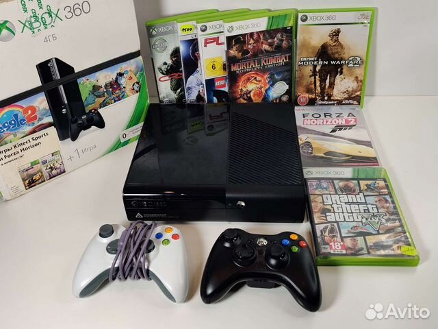 Xbox 360 e + два геймпада + игры купить в Санкт-Петербурге ...