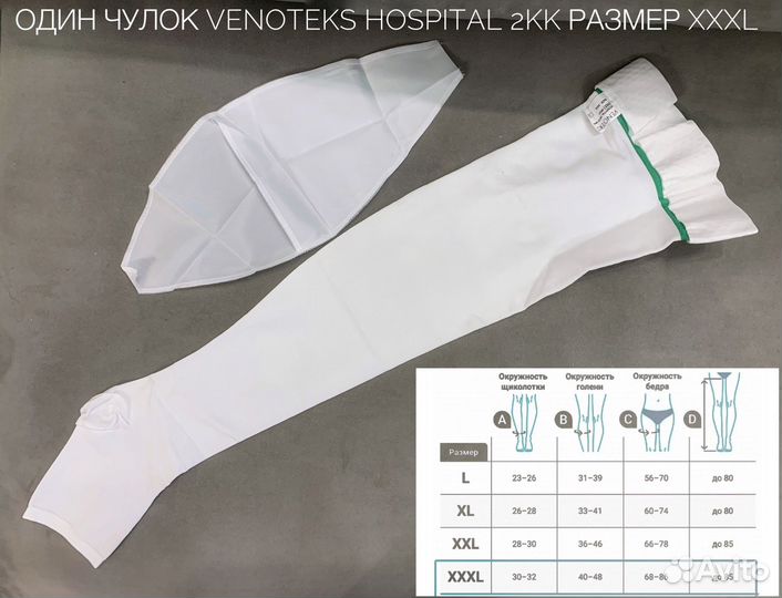 Чулки Venoteks разные