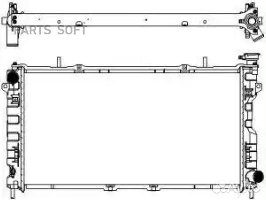 Радиатор охлаждения Додж Караван 2000