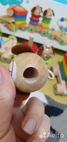 Деревянный паровозик Lucy & Leo