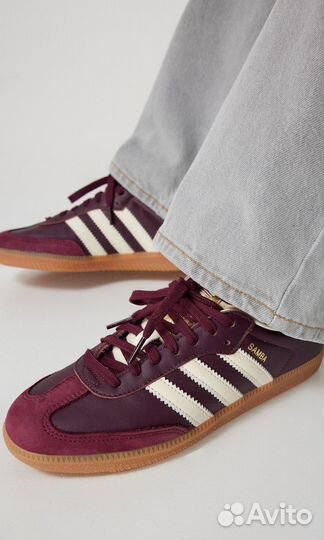 Adidas samba og maroon gold metallic 36р-р