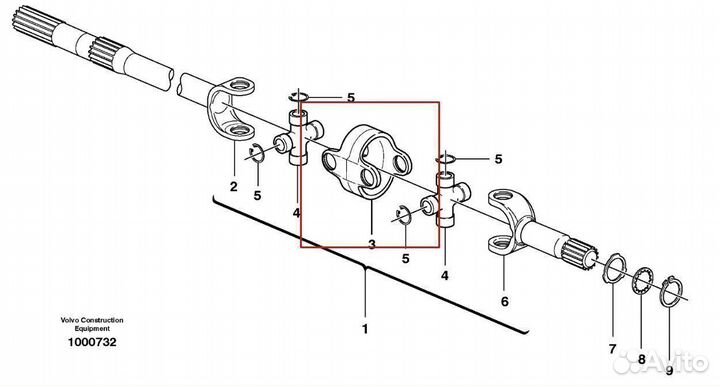 85807996 Фланец муфта соединительная полуоси