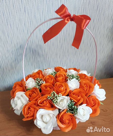 Букет из мыльных роз