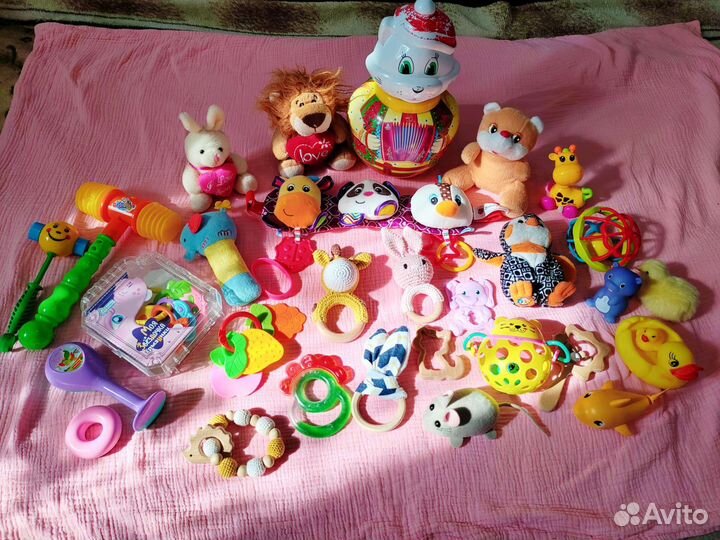 Игрушки, погремушки, грызунки пакетом