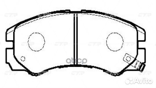 Ckis-1 Колодки тормозные дисковые перед G