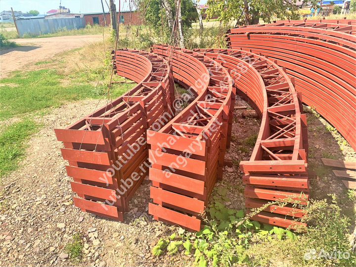 Каркас ангаpа 855 м2