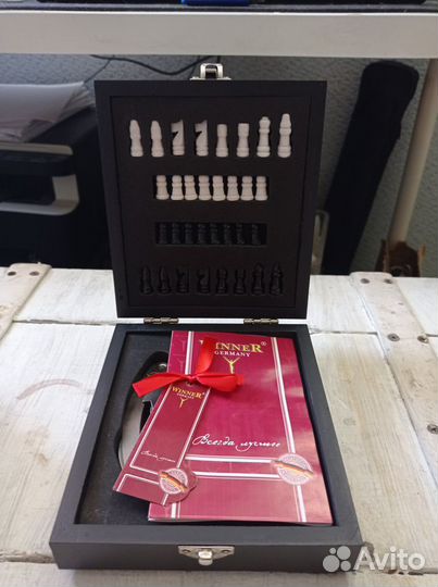 Набор для вина шахматы. Winner WR-7114