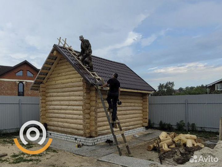 Сруб ручной рубки