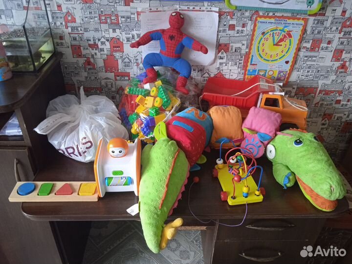 Игрушки пакетом от 0 до 3 лет для мальчика