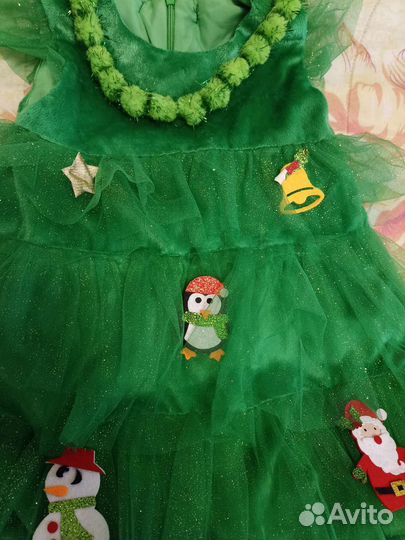 Новогодний костюм елочка98-104