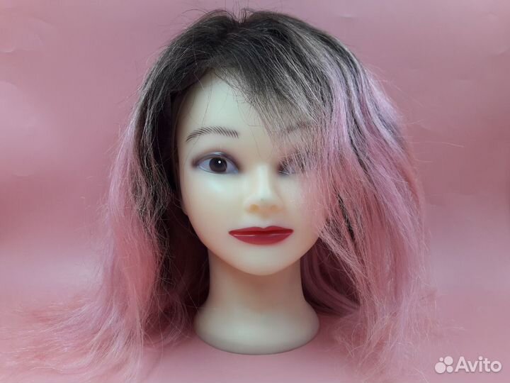 36303 Женский парик розового цвета