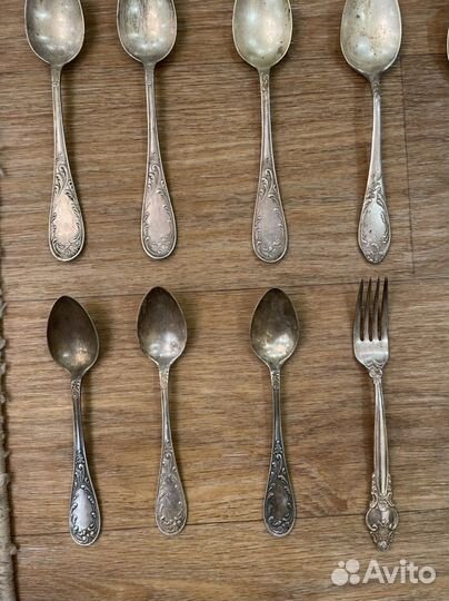 Мельхиоровые ложки и вилки СССР