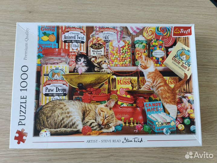 Пазлы и коврик для пазлов